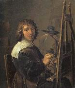 David Teniers Self-Portrait:The Painter in his Studio oil on canvas
